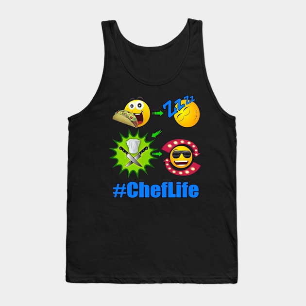 Chef Life Cooking Lifestyle #ChefLife Taco Tank Top by Duds4Fun